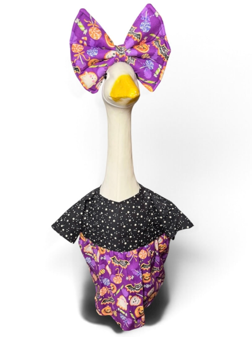 Halloween Ruffle Dress & Bow
