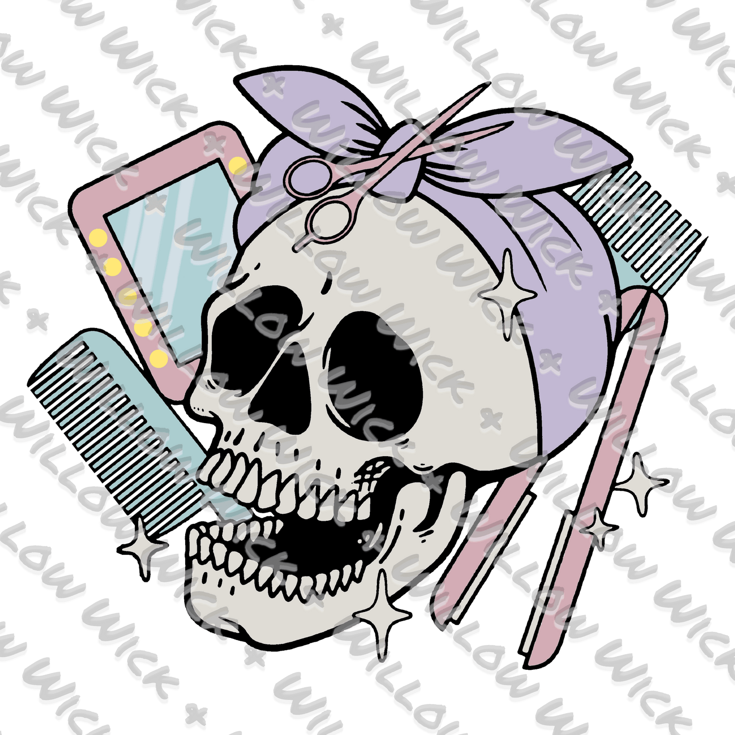 Hairstylist Skull